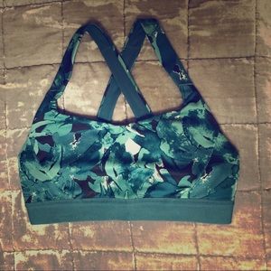 Patagonia women’s switchback sports bra, teal, M